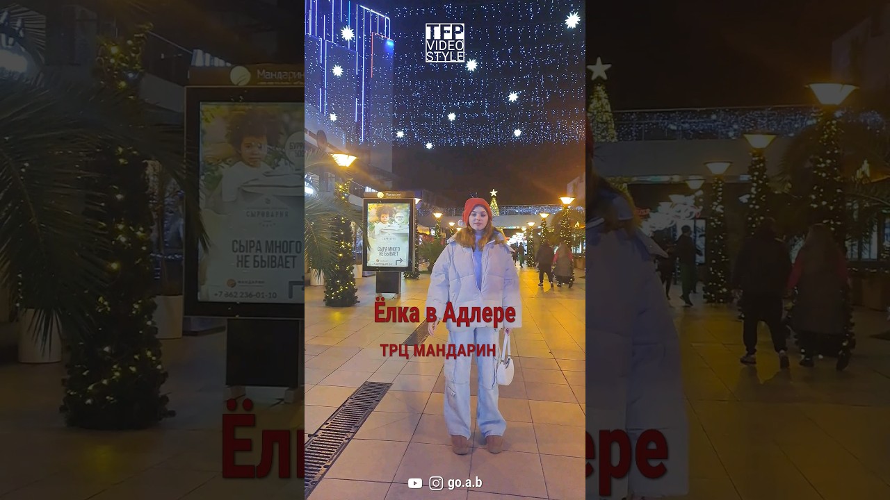 Ёлка в Адлере. ТРЦ Мандарин, Сочи