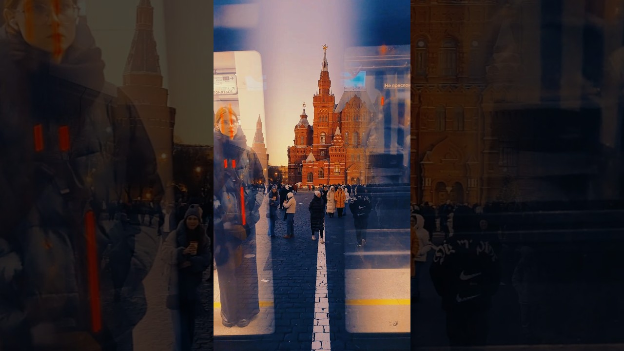 Январским вечером на Красной площади. Москва.